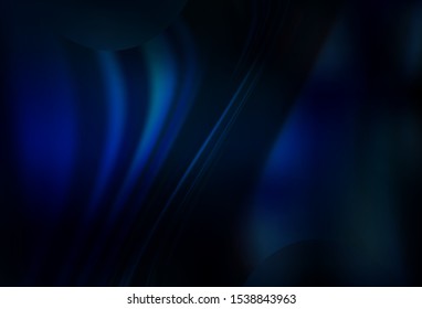 Dark BLUE vector blurred shine abstract template. Glitter abstract illustration with gradient design. Elegant background for a brand book.