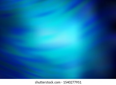 Dark BLUE vector blurred shine abstract background. Modern abstract illustration with gradient. Completely new design for your business.