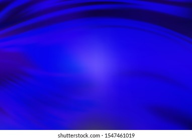 Dark BLUE vector blurred shine abstract template. Colorful abstract illustration with gradient. New design for your business.