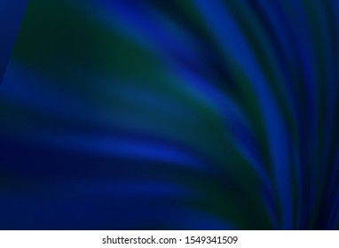 Dark BLUE vector blurred shine abstract template. An elegant bright illustration with gradient. New way of your design.