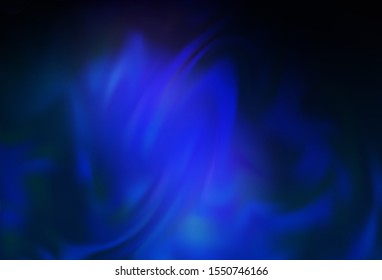 Dark BLUE vector blurred shine abstract background. Creative illustration in halftone style with gradient. Background for a cell phone.