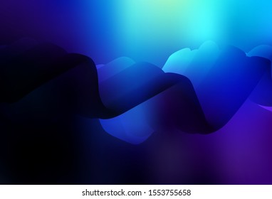 Dark BLUE vector blurred shine abstract background. Creative illustration in halftone style with gradient. The best blurred design for your business.