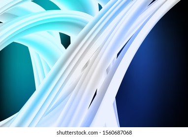 Dark BLUE vector blurred shine abstract texture. An elegant bright illustration with gradient. Completely new design for your business.