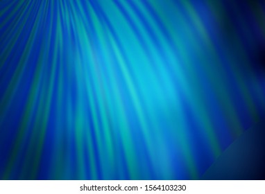 Dark BLUE vector blurred shine abstract background. Colorful abstract illustration with gradient. New design for your business.