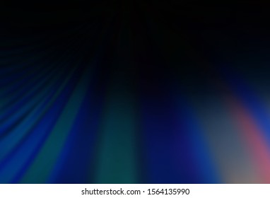 Dark BLUE vector blurred shine abstract template. Colorful abstract illustration with gradient. Blurred design for your web site.