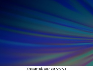 Dark BLUE vector blurred shine abstract template. A completely new color illustration in a bokeh style. The blurred design can be used for your web site.