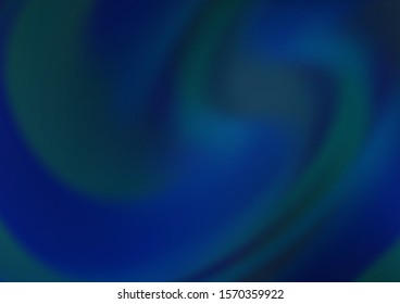 Dark BLUE vector blurred shine abstract pattern. A completely new color illustration in a bokeh style. The template for backgrounds of cell phones.