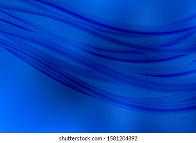 Dark BLUE vector blurred shine abstract texture. Glitter abstract illustration with gradient design. New style for your business design.