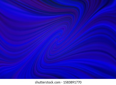 Dark BLUE vector blurred shine abstract background. Modern abstract illustration with gradient. New design for your business.