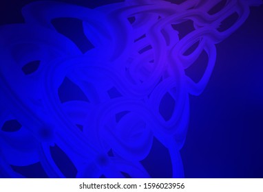 Dark BLUE vector blurred shine abstract template. Colorful abstract illustration with gradient. New style design for your brand book.