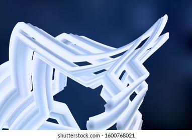 Dark BLUE vector blurred shine abstract template. Colorful illustration in abstract style with gradient. New style design for your brand book.