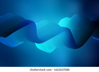Dark BLUE vector blurred shine abstract texture. Colorful abstract illustration with gradient. Background for a cell phone.