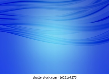 Dark BLUE vector blurred shine abstract texture. Creative illustration in halftone style with gradient. Completely new design for your business.