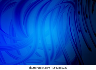 Dark BLUE vector blurred shine abstract texture. Colorful illustration in abstract style with gradient. Smart design for your work.