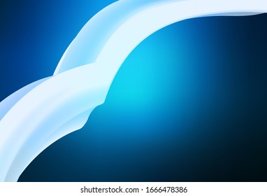 El vector azul oscuro difuminado brillan el fondo abstracto. Ilustración abstracta brillante con diseño degradado. Diseño borroso para su sitio web.