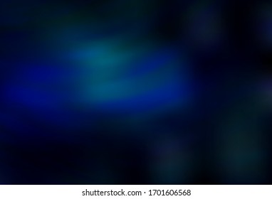 Dark BLUE vector blurred shine abstract background. Shining colored illustration in smart style. The best blurred design for your business.