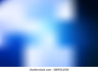 Dark BLUE vector blurred shine abstract texture. Creative illustration in halftone style with gradient. Smart design for your work.