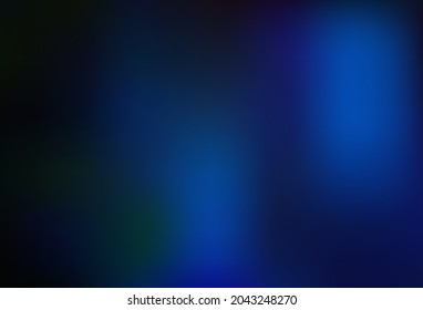Dark BLUE vector blurred shine abstract background. An elegant bright illustration with gradient. Brand new design for your business.