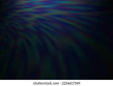 Dark BLUE vector blurred shine abstract template. Colorful illustration in blurry style with gradient. A new texture for your design.