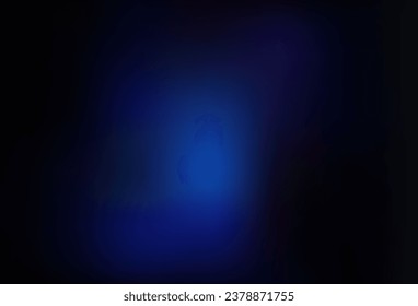 El vector azul oscuro borroso brilla el fondo abstracto. Ilustración abstracta vaga con gradiente. Diseño de su sitio web.