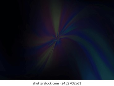 Dark BLUE vector blurred shine abstract template. An elegant bright illustration with gradient. The background for your creative designs.