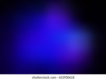 DARK BLUE vector blurred shine abstract template. An elegant bright illustration with gradient. The blurred design can be used for your web site.