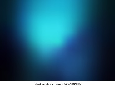 DARK BLUE vector blurred shine abstract template. Brand-new colored illustration in blurry style with gradient. The best blurred design for your business.
