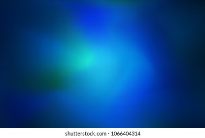 Dark BLUE vector blurred template. A completely new color illustration in a vague style. A completely new design for your business.