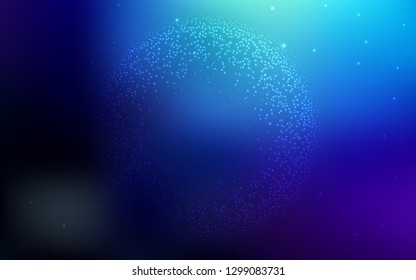 Dark BLUE vector blurred template. Modern abstract illustration with gradient. Smart design for your work.