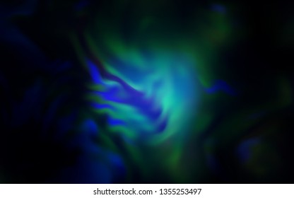 Dark BLUE vector blurred template. Colorful illustration in abstract style with gradient. Background for a cell phone.