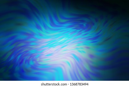 Dark BLUE vector blurred template. Glitter abstract illustration with gradient design. Background for designs.