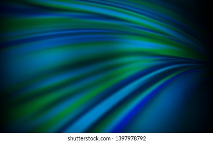 Dark BLUE vector blurred template. Abstract colorful illustration with gradient. Completely new design for your business.