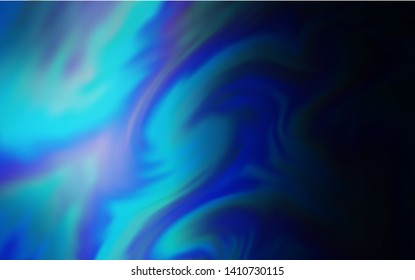 Dark BLUE vector blurred template. Colorful illustration in abstract style with gradient. Completely new design for your business.