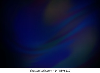 Dark BLUE vector blurred template. Glitter abstract illustration with gradient design. New style design for your brand book.
