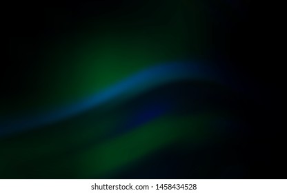 Dark BLUE vector blurred template. Glitter abstract illustration with gradient design. New way of your design.