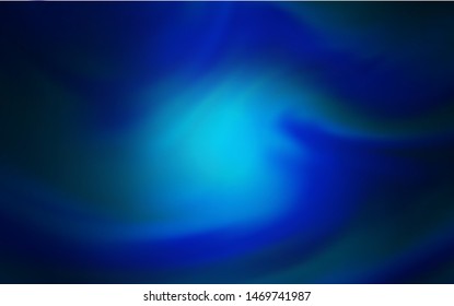Dark BLUE vector blurred template. New colored illustration in blur style with gradient. The best blurred design for your business.