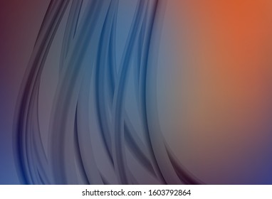 Dark BLUE vector blurred template. Glitter abstract illustration with gradient design. New design for your business.