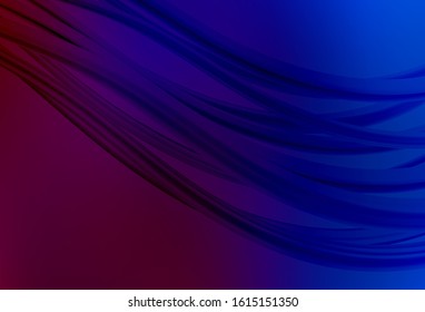 Dark BLUE vector blurred template. A completely new colored illustration in blur style. Background for designs.