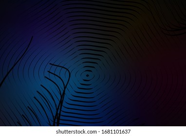Dark BLUE vector blurred template. Colorful abstract illustration with gradient. Background for a cell phone.