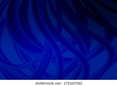 Dark BLUE vector blurred template. Colorful abstract illustration with gradient. New style for your business design.