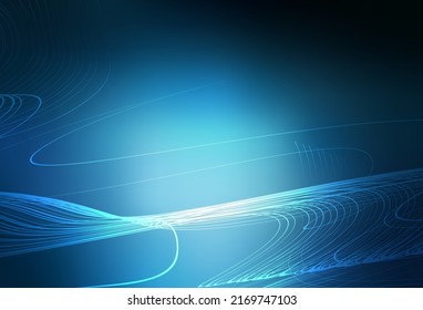 Dark BLUE vector blurred template. Colorful abstract illustration with gradient. New way of your design.