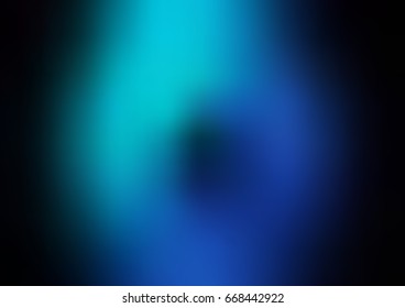 DARK BLUE vector blurred template. Colorful abstract illustration with gradient. The elegant pattern can be used as part of a brand book.