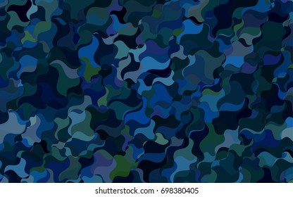 Dark BLUE vector blurred template. blurred geometric sample with gradient.  The polygonal design can be used for your web site.