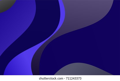Dark BLUE vector blurred template. A sample with blurred shapes. A new texture for your design.