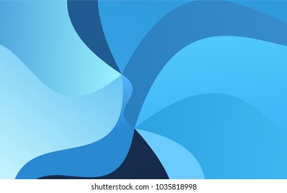 Dark BLUE vector blurry arched template. A completely new color illustration in a vague style. The template can be used as a background for cell phones.