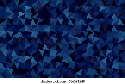 Dark BLUE vector blurry arched template. An elegant bright illustration with gradient. The pattern of blurred lines for your business design.