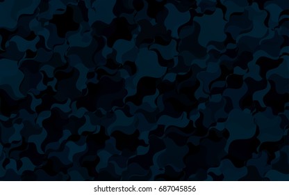 Dark BLUE vector blurry arched background. Brand-new colored illustration in blurry style with gradient. A completely new template for your business design.