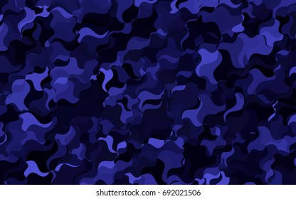 Dark BLUE vector blurry arched background. Brand-new colored illustration in blurry style with gradient. A completely new template for your business design.