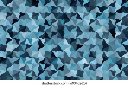 Dark BLUE vector blurry arched template. A vague circumflex abstract illustration with gradient. The completely new template can be used for your brand book.