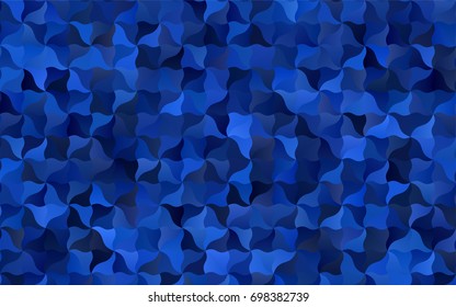 Dark BLUE vector blurry arched background. blurred geometric sample with gradient.  The elegant pattern can be used as part of a brand book.
